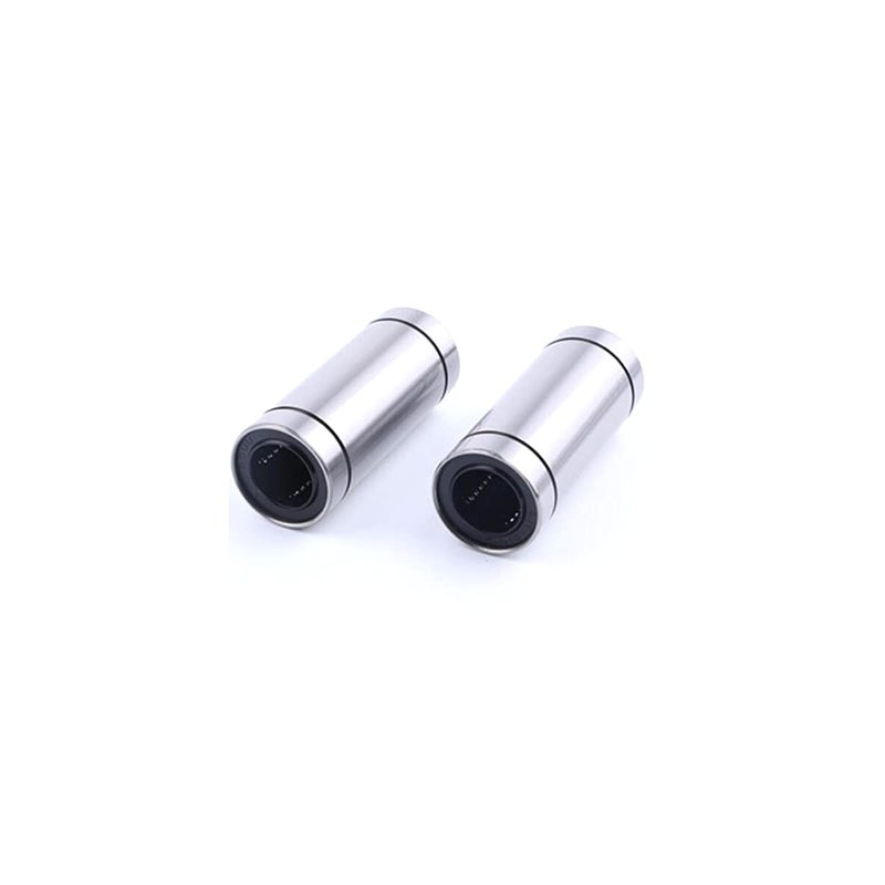 Edinstry LM10LUU Linear Ball Bearing, Bore Dia 10 mm, OD 19 mm, Width 55 mm, Used for Mechanical Sliding Tables, CNC Machine Tools, 3D Printers, Silver 2pcs - Image 1